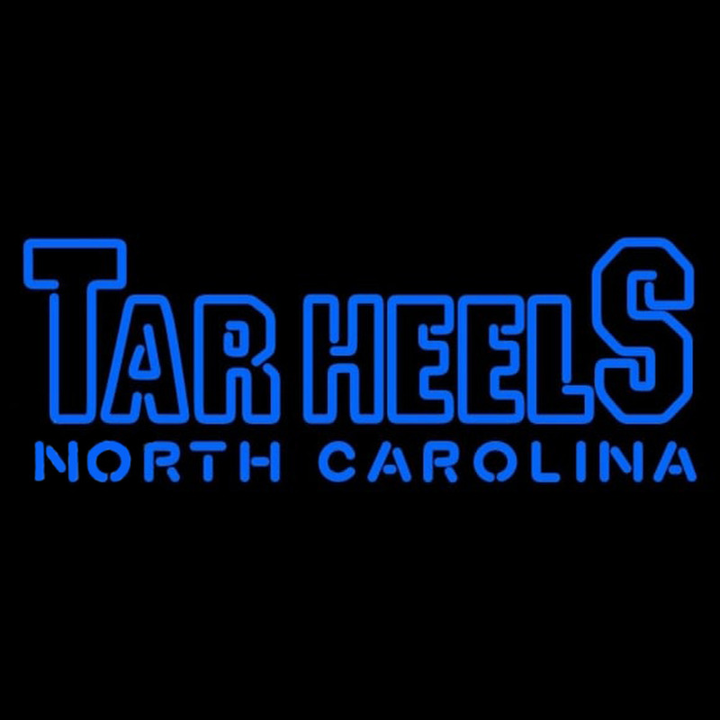 Custom North Carolina Tar Heels Wordmark 1999 Pres Logo NCAA Neon Sign Neon Sign USA