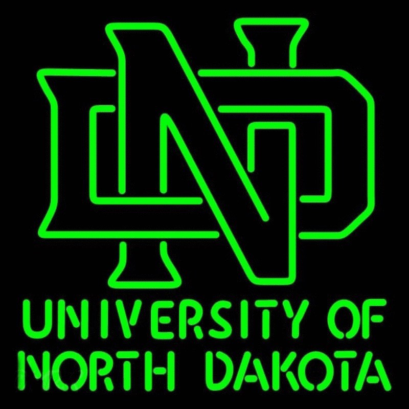 Custom North Dakota Fighting Sioux Alternate 2012 Pres Logo NCAA Neon Sign USA