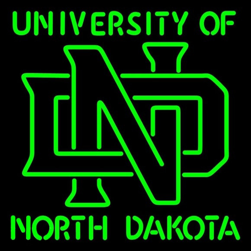 Custom North Dakota Fighting Sioux Alternate 2012 Pres Logo NCAA Neon Sign USA