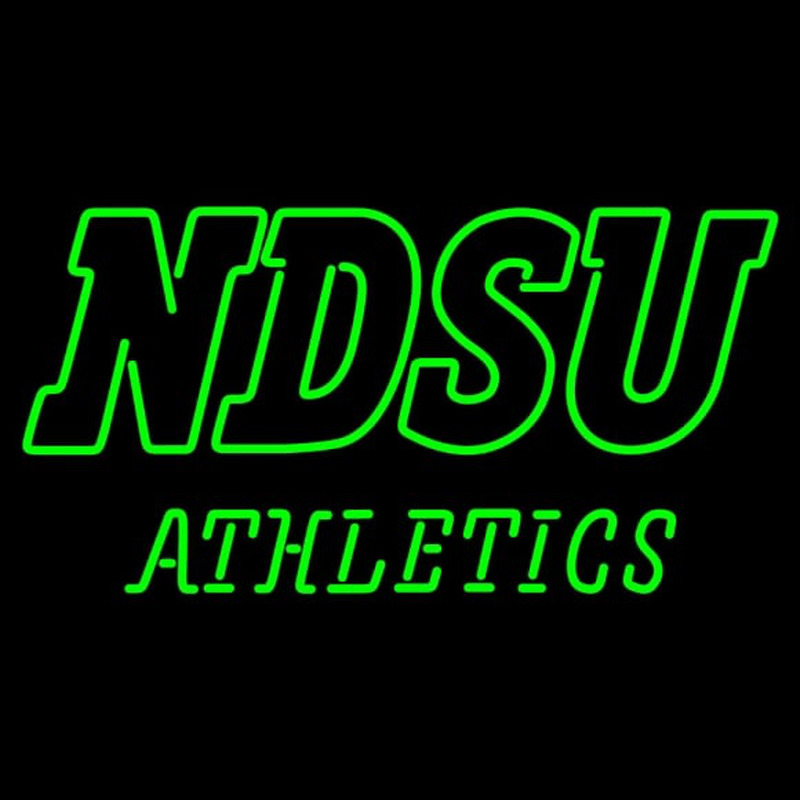 Custom North Dakota State Bison Wordmark Pres Logo NCAA Neon Sign Neon Sign USA