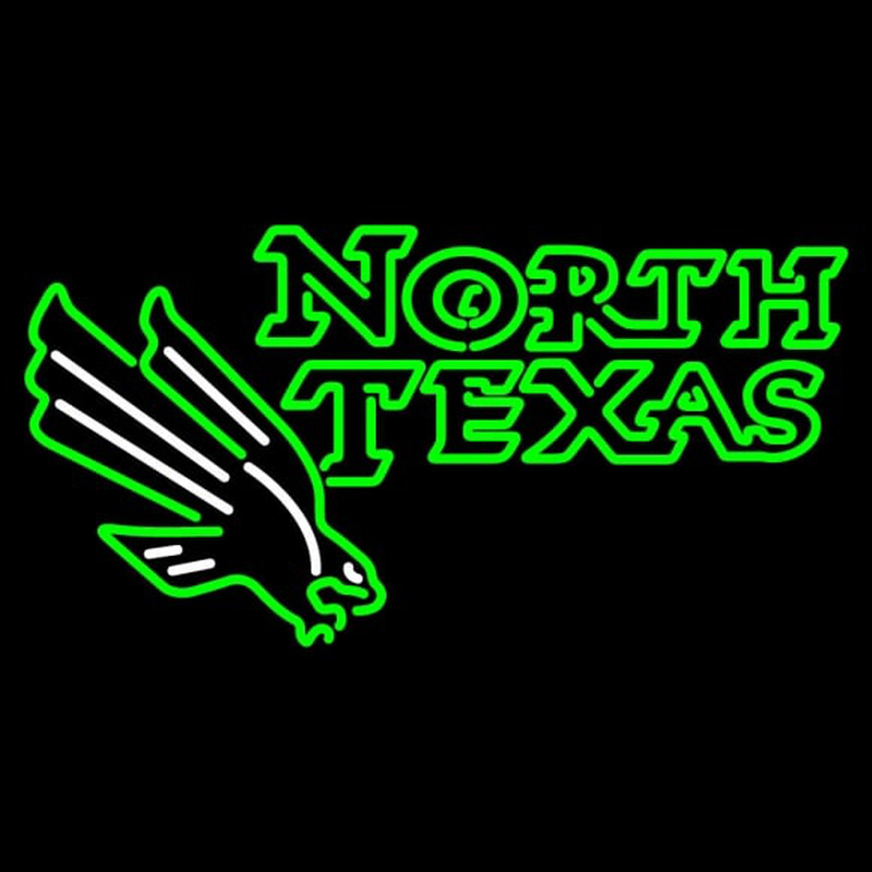 Custom North Texas Mean Green Primary Pres Logo NCAA Neon Sign USA