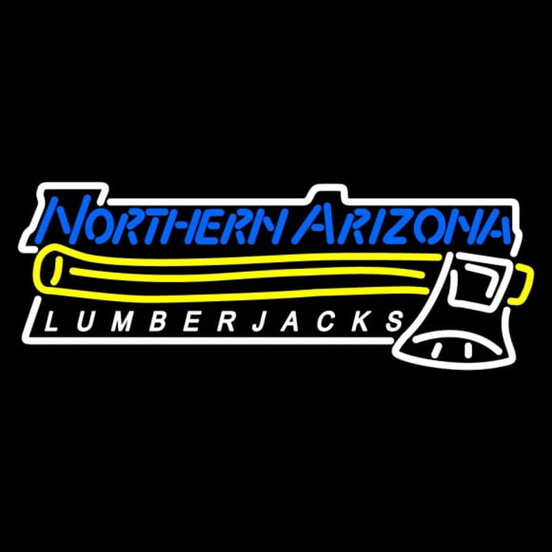 Custom Northern Arizona Lumberjacks Wordmark Pres Logo NCAA Neon Sign Neon Sign USA
