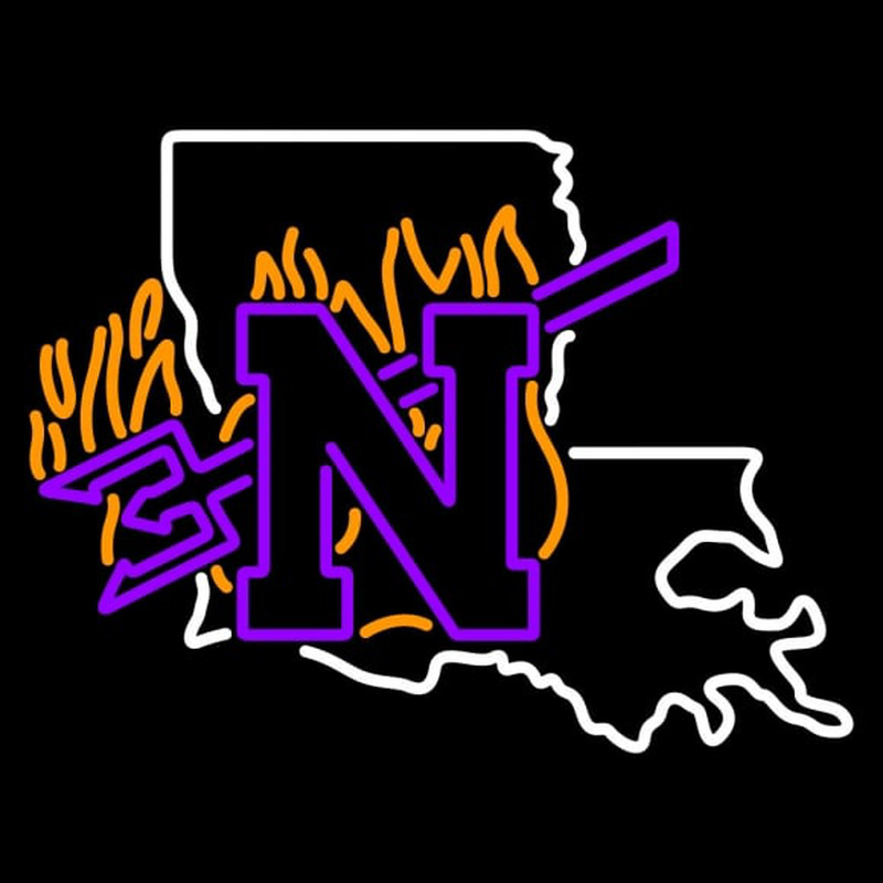Custom Northwestern State Demons Primary Pres Logo NCAA Neon Sign Neon Sign USA