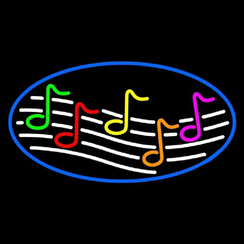 Custom Notes Multicolored 2 Neon Sign USA