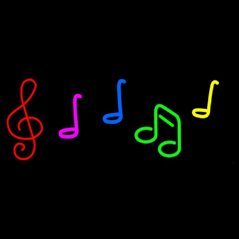 Custom Notes Music Neon Sign USA