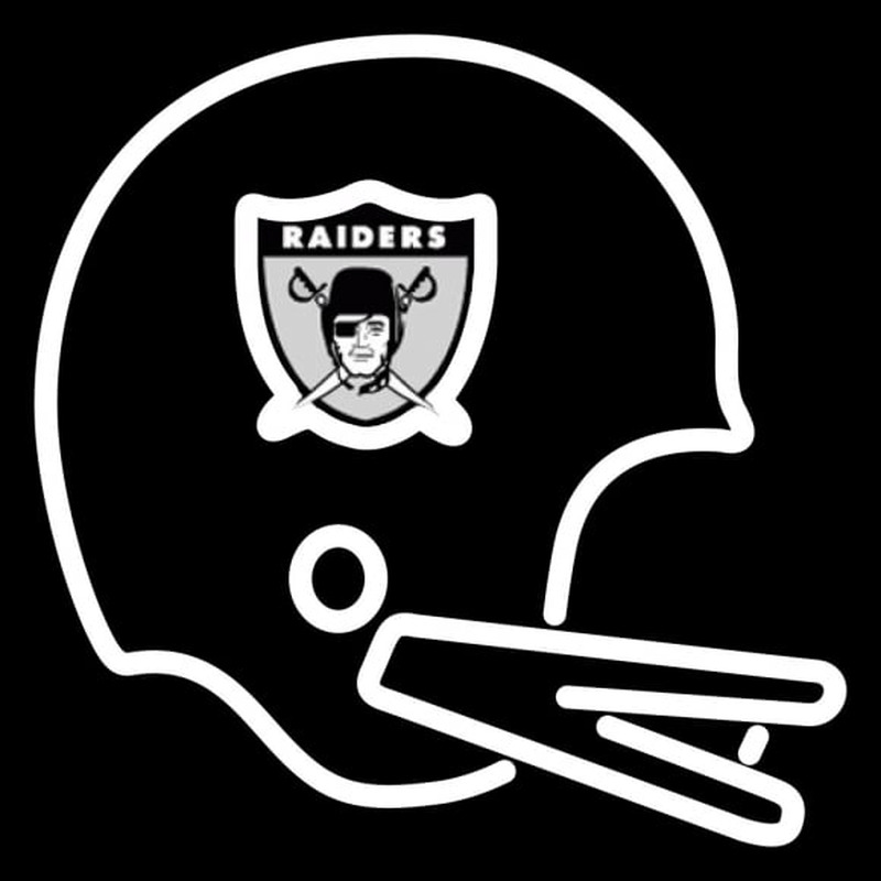 Custom Oakland Raiders Helmet  Logo NFL Neon Sign Neon Sign USA