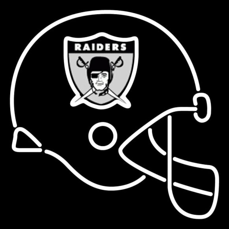 Custom Oakland Raiders Helmet  Pres Logo NFL Neon Sign Neon Sign USA