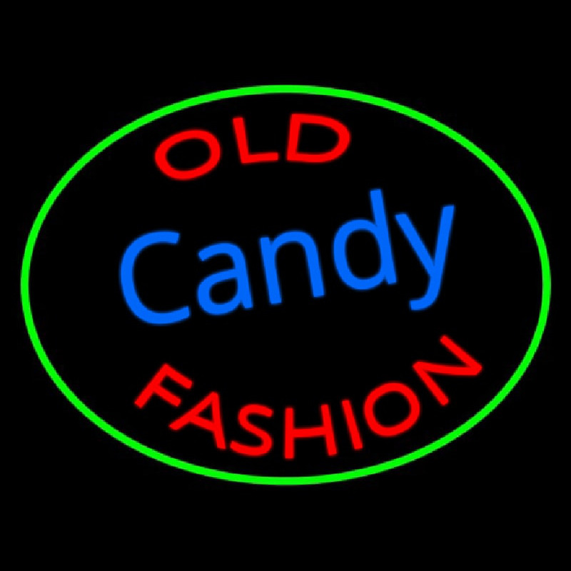 Custom Old Fashion Candy Neon Sign USA