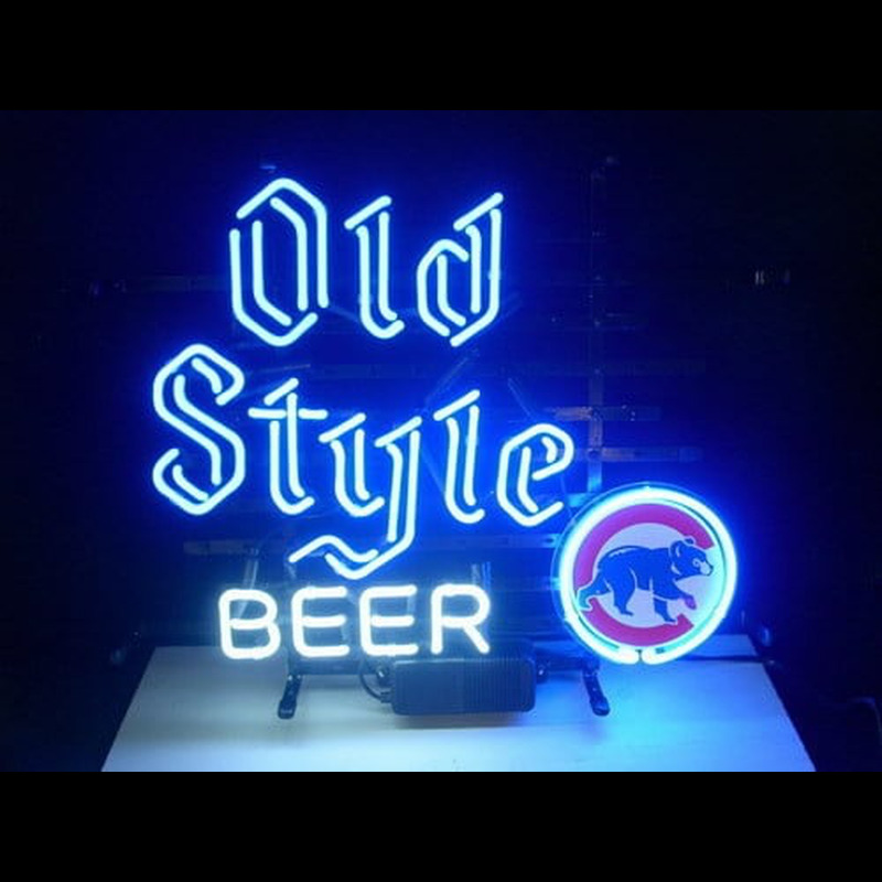 Custom Old Style Beer Chicago Cubs Real Neonsign Neon Sign USA