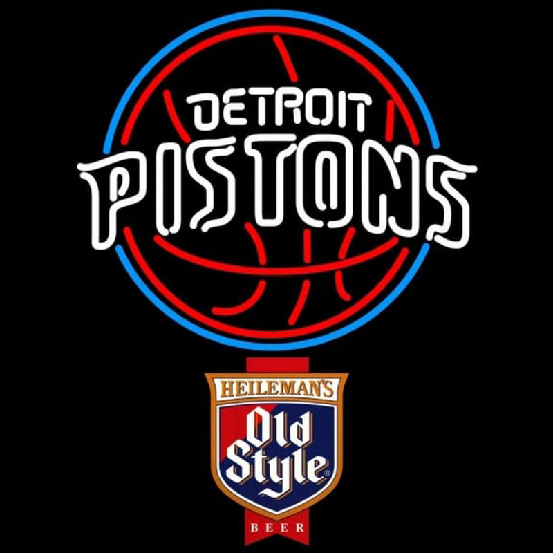Custom Old Style Detroit Pistons NBA Beer Sign Neon Sign USA