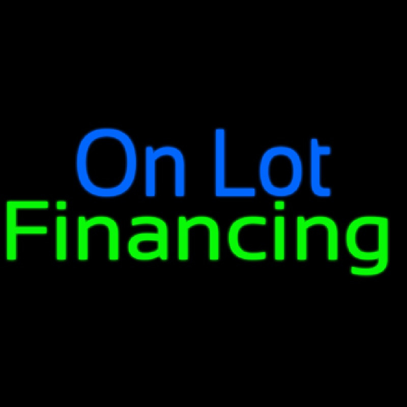 Custom On Lot Financing Neon Sign USA