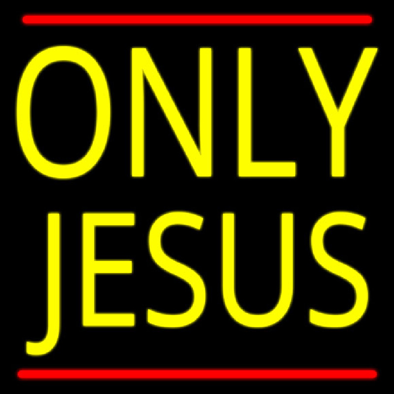 Custom Only Jesus With Line Neon Sign USA