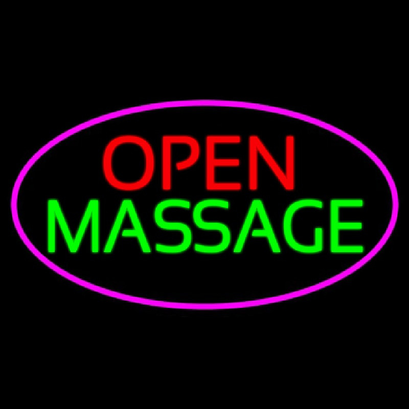 Custom Open Massage Neon Sign USA