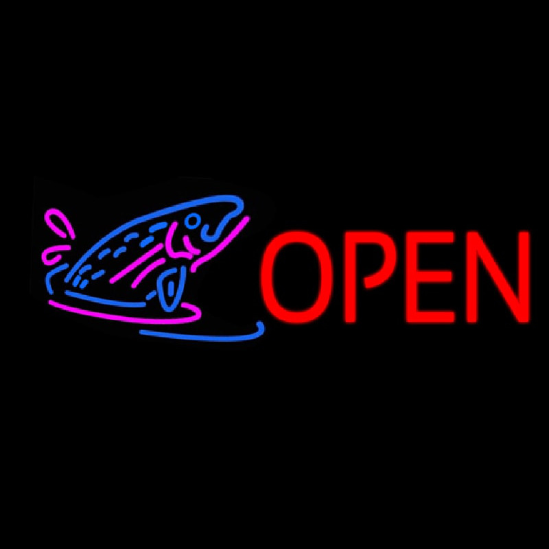 Custom Open Neon Sign USA