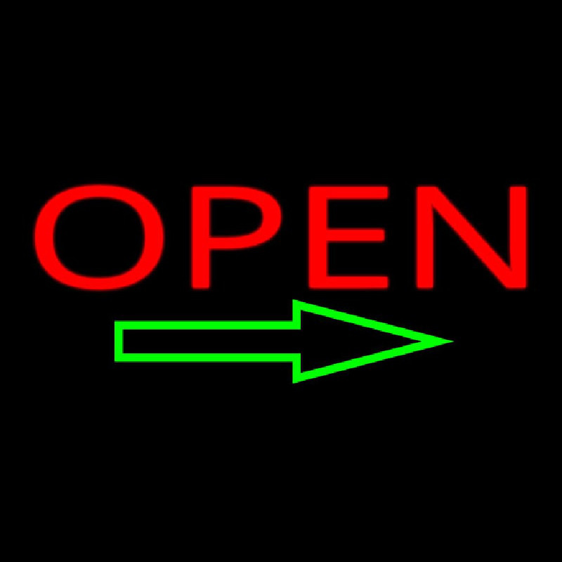 Custom Open Neon Sign USA
