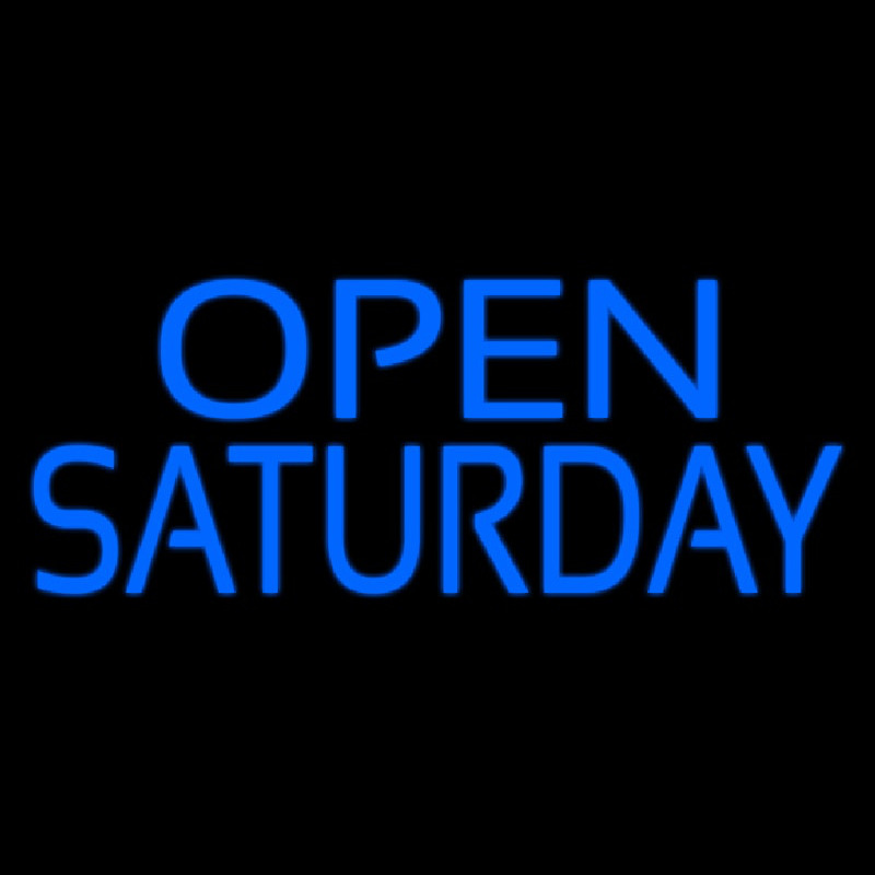 Custom Open Saturday Neon Sign USA
