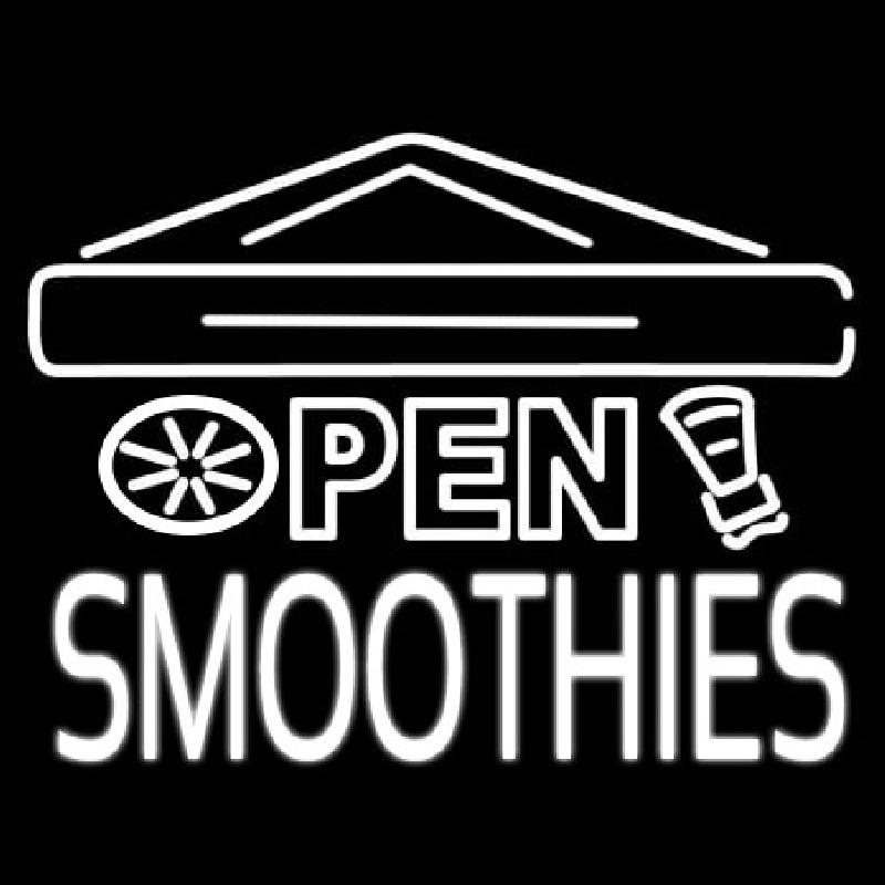 Custom Open Smoothies Neon Sign USA