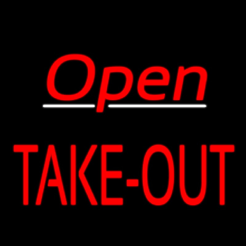 Custom Open Take Out Neon Sign USA