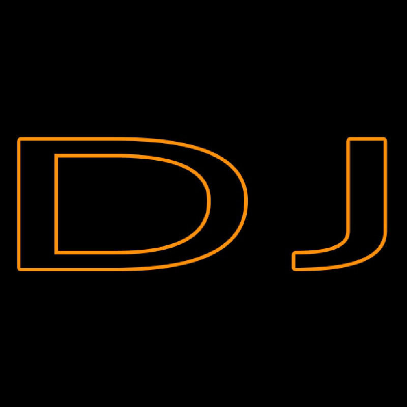 Custom Orange Dj Double Stroke Neon Sign USA – Custom Neon Signs Shop ...