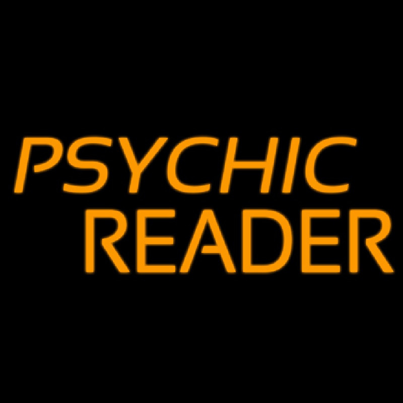Custom Orange Psychic Reader Neon Sign USA