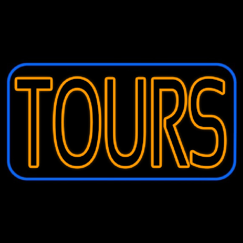 Custom Orange Tours Neon Sign USA