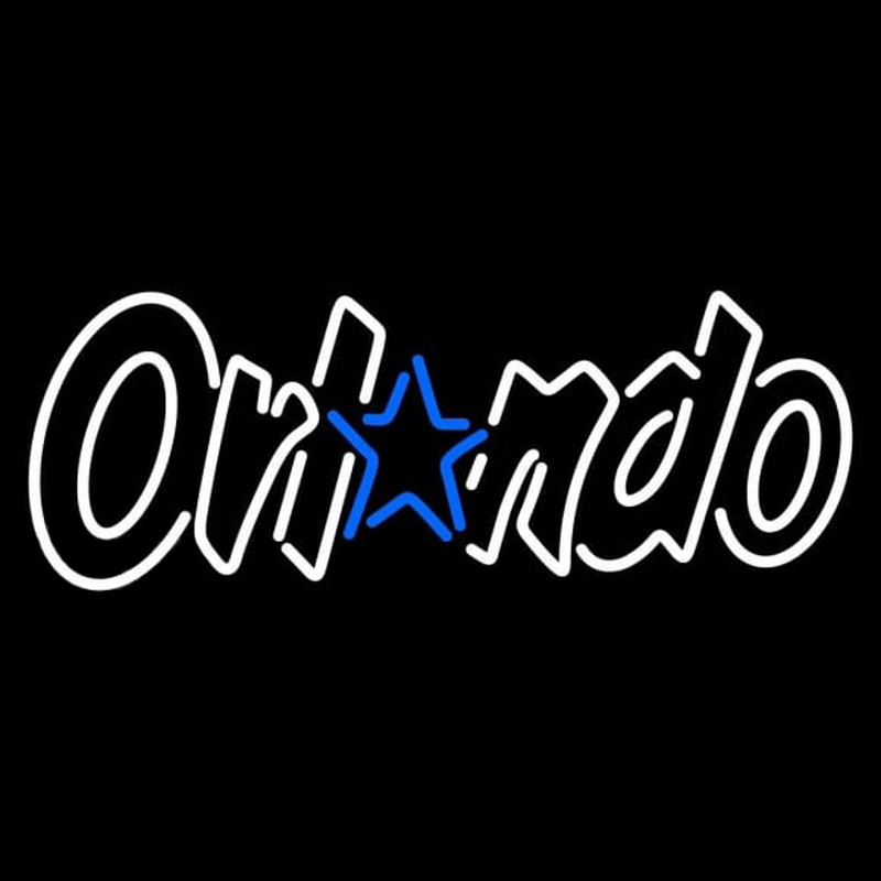 Custom Orlando Magic Wordmark 1989 90 1999 00 Logo NBA Neon Sign Neon Sign USA