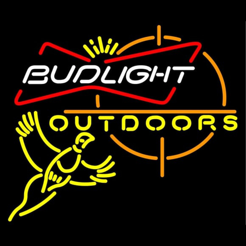 Custom Outdoors Pheasant Hunting Bud Light Neon Sign USA