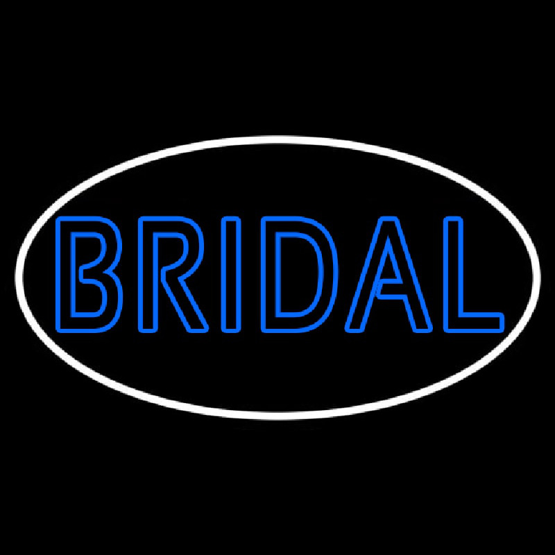 Custom Oval Bridal Block Neon Sign USA