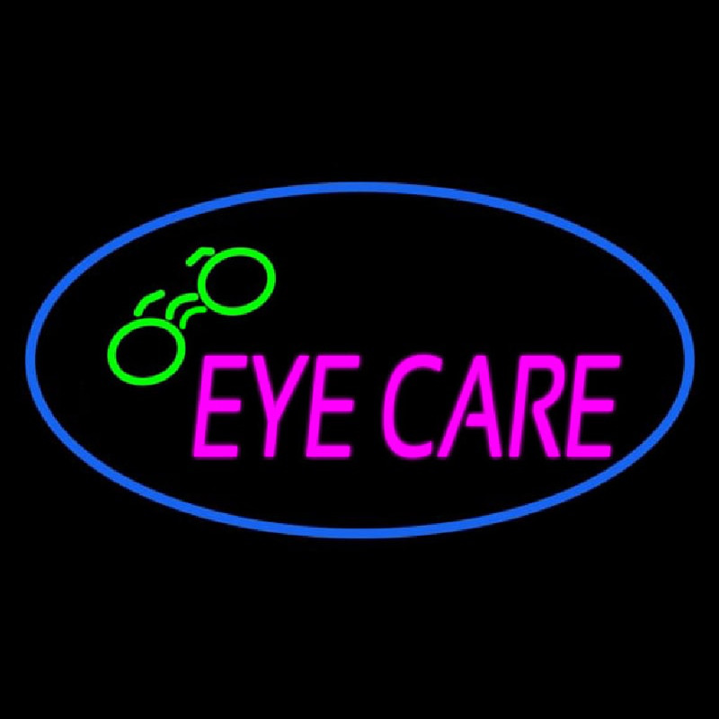 Custom Oval Eye Care Logo Neon Sign USA