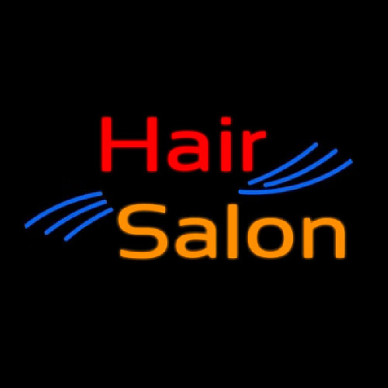 Custom Oval Hair Salon Neon Sign USA