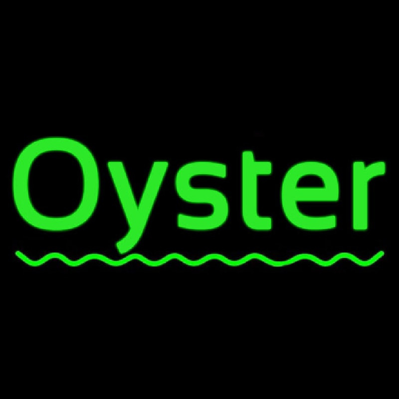 Custom Oysters Green Line Neon Sign USA