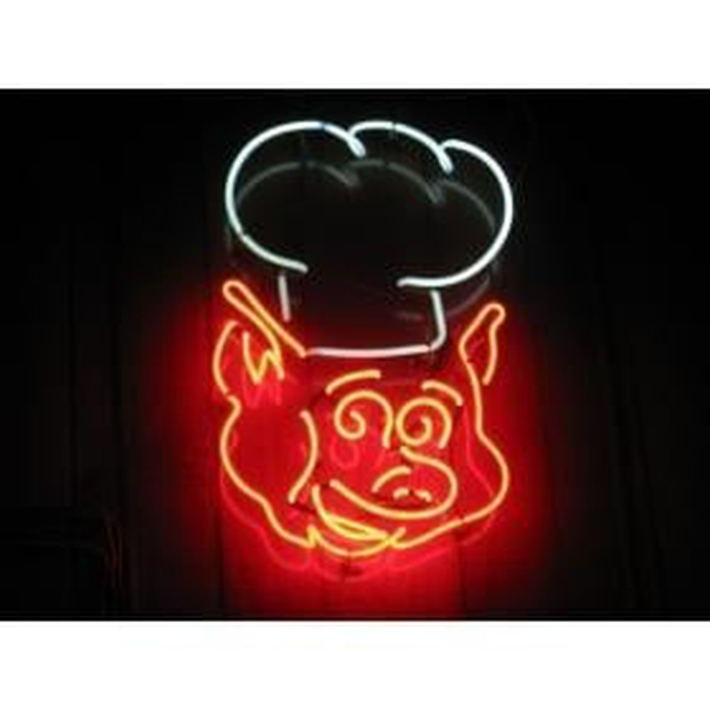Custom PIG CHEF Neon Sign USA