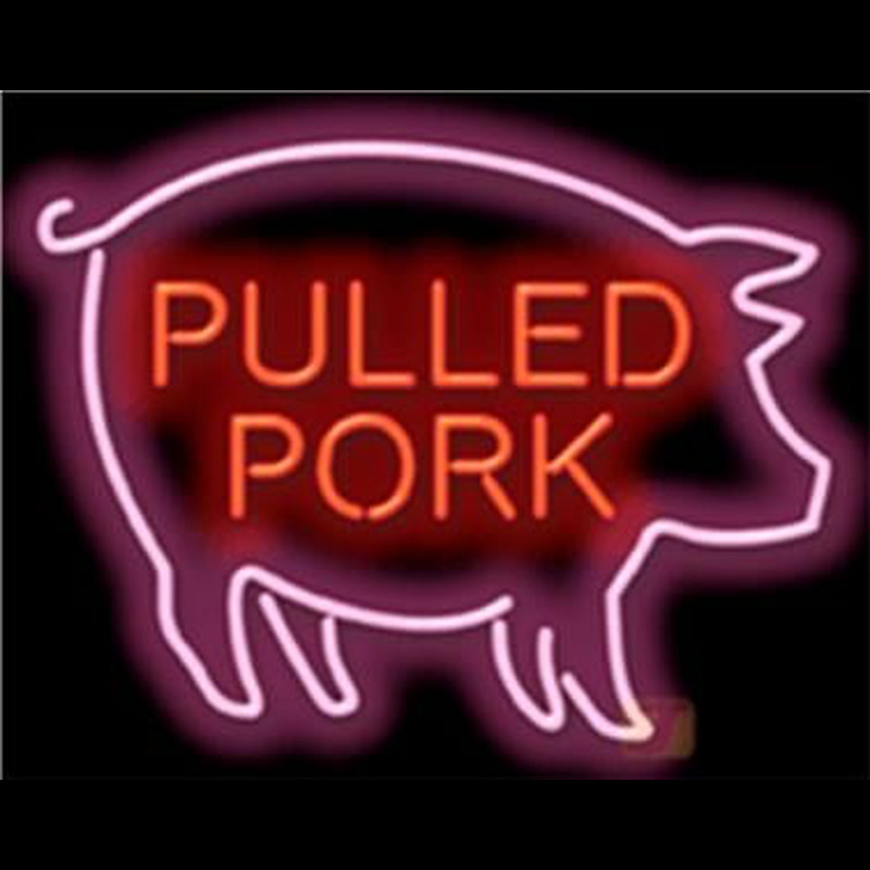 Custom PULLED PORK Neon Sign USA