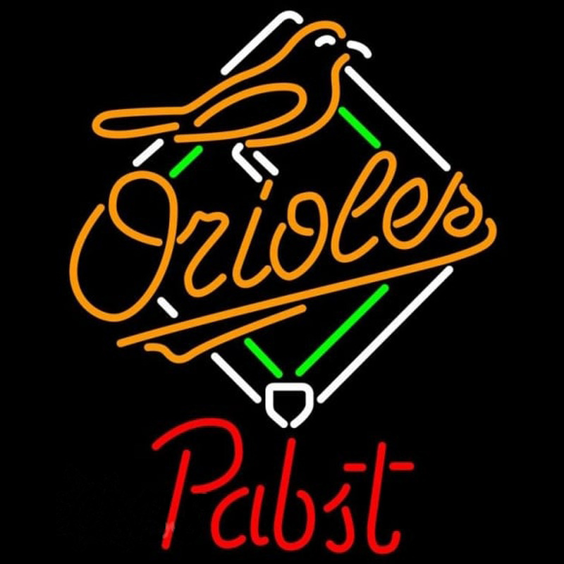 Custom Pabst Baltimore Orioles MLB Beer Sign Neon Sign USA