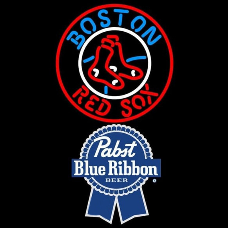 Custom Pabst Blue Ribbon Boston Red Sox MLB Beer Sign Neon Sign USA
