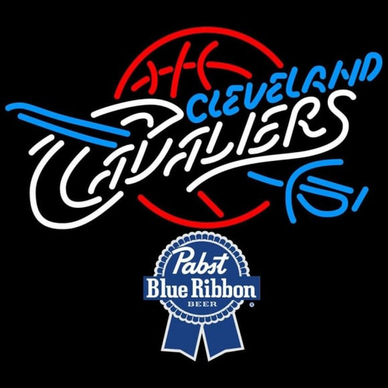 Custom Pabst Blue Ribbon Cleveland Cavaliers NBA Beer Sign Neon Sign USA