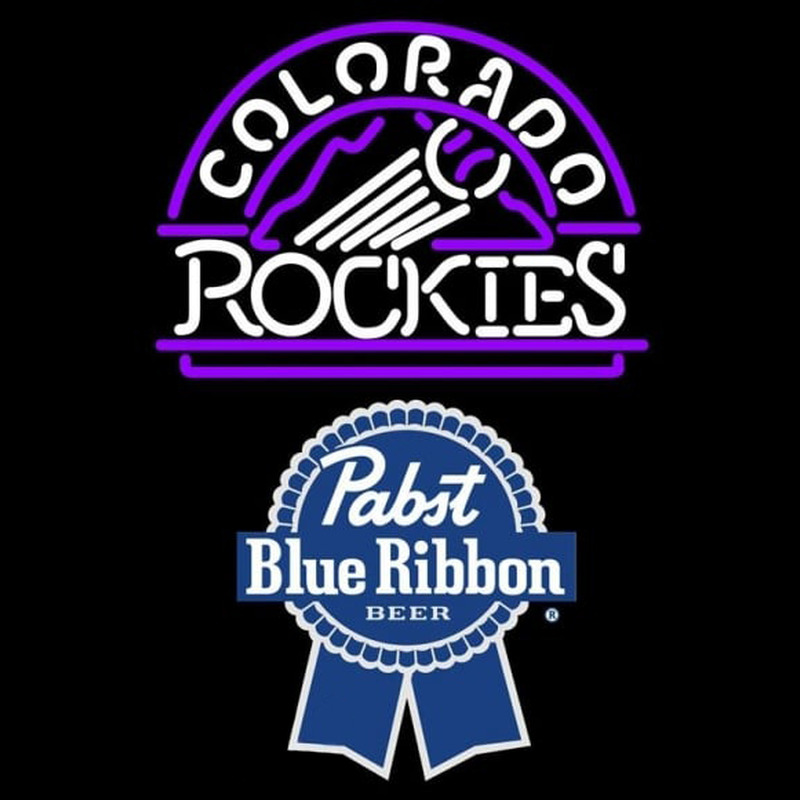 Custom Pabst Blue Ribbon Colorado Rockies MLB Beer Sign Neon Sign USA