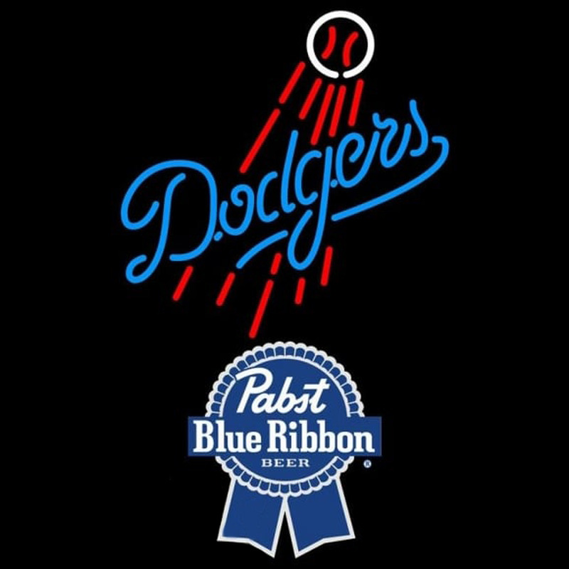 Custom Pabst Blue Ribbon Los Angeles Dodgers MLB Beer Sign Neon Sign USA