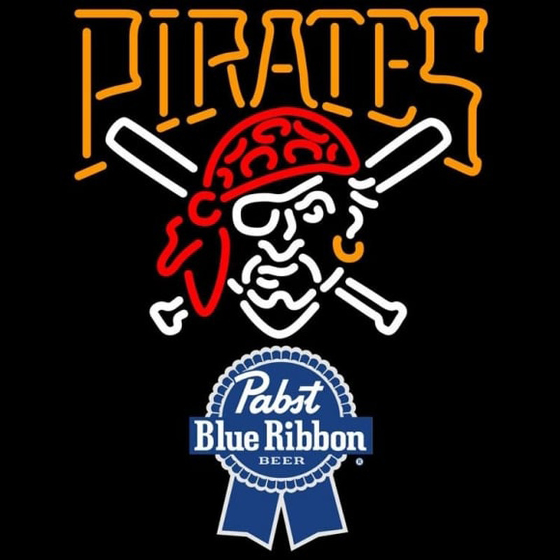 Custom Pabst Blue Ribbon Pittsburgh Pirates MLB Beer Sign Neon Sign USA