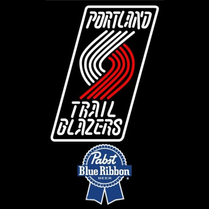 Custom Pabst Blue Ribbon Portland Trail Blazers NBA Beer Sign Neon Sign USA