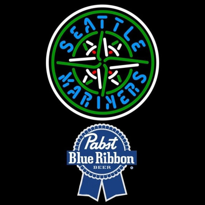 Custom Pabst Blue Ribbon Seattle Mariners MLB Beer Sign Neon Sign USA