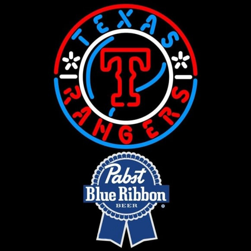Custom Pabst Blue Ribbon Texas Rangers MLB Beer Sign Neon Sign USA