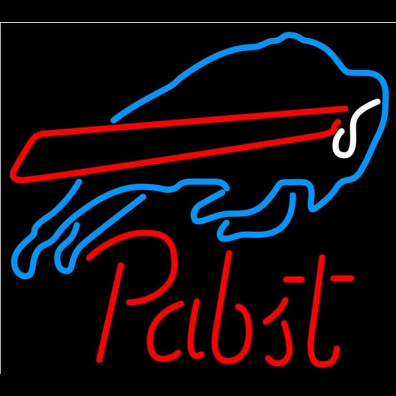 Custom Pabst Buffalo Bills NFL Beer Neon Sign Neon Sign USA