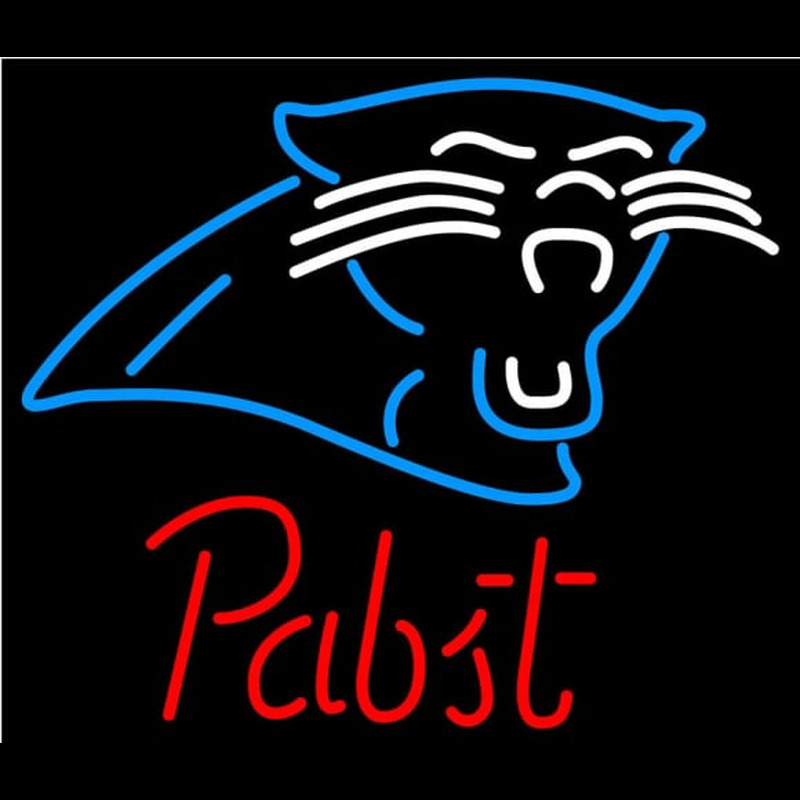 Custom Pabst Carolina Panthers NFL Beer Neon Sign Neon Sign USA