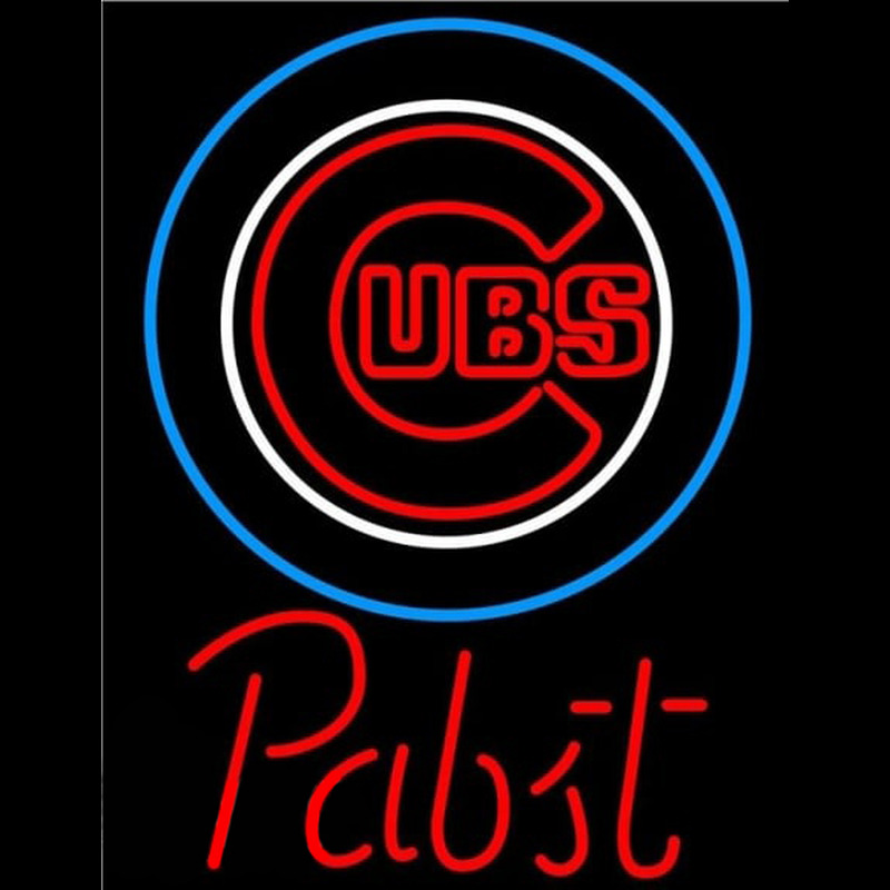 Custom Pabst Chicago Cubs MLB Beer Sign Neon Sign USA