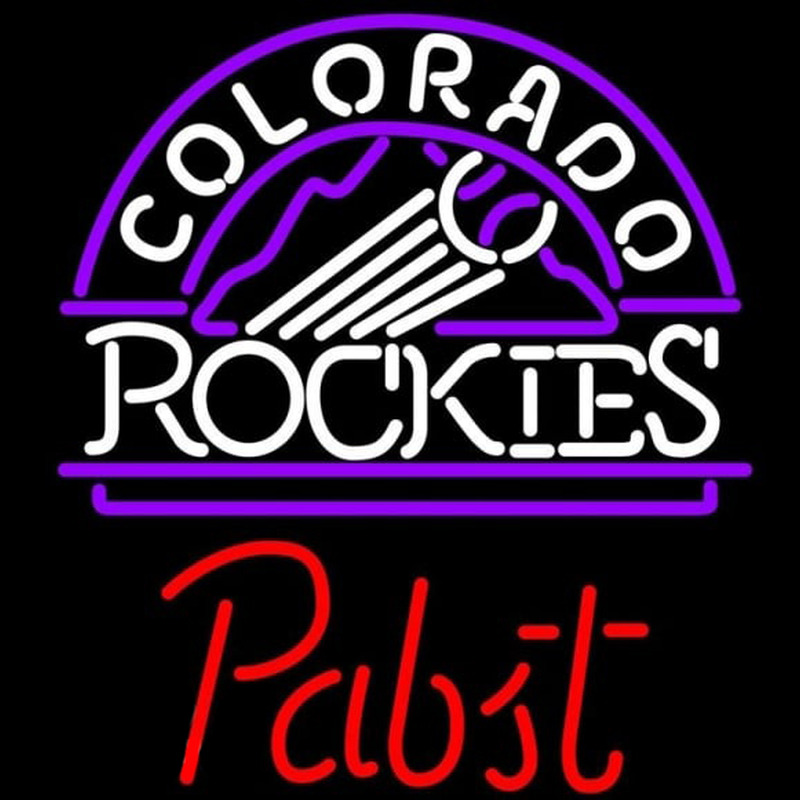 Custom Pabst Colorado Rockies MLB Beer Sign Neon Sign USA