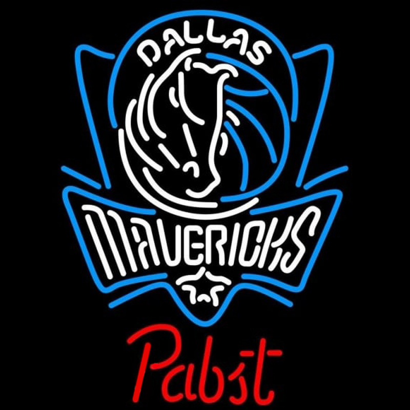 Custom Pabst Dallas Mavericks NBA Beer Sign Neon Sign USA