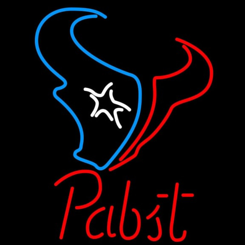 Custom Pabst Houston Texans NFL Beer Neon Sign USA