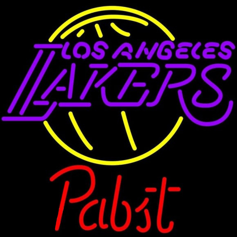 Custom Pabst Los Angeles Lakers NBA Beer Sign Neon Sign USA