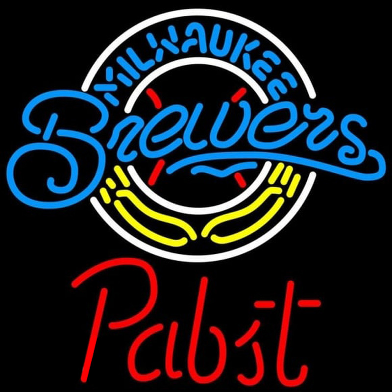 Custom Pabst Milwaukee Brewers MLB Beer Sign Neon Sign USA